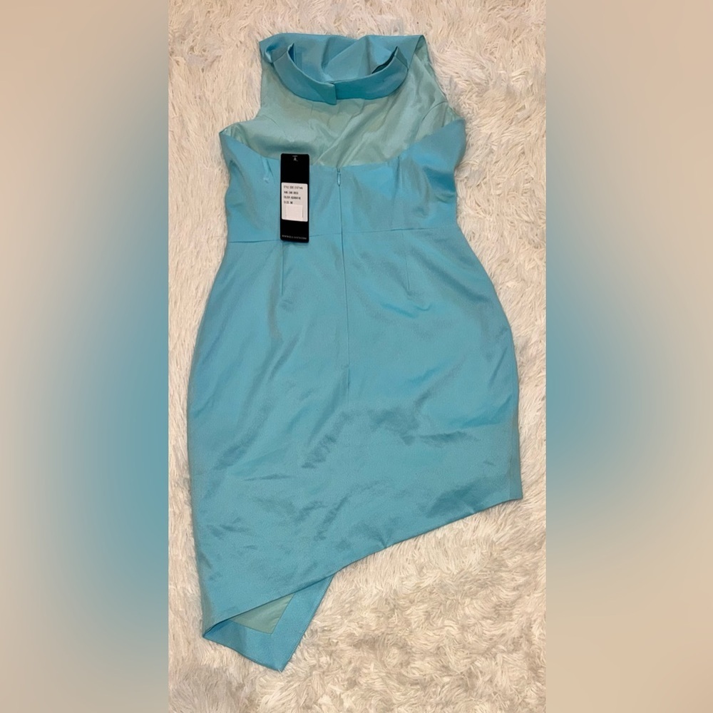 NEW Elliatt Camo Asymmetrical Halter Mini Dress in Aquamarine Sz M - Picture 5 of 6